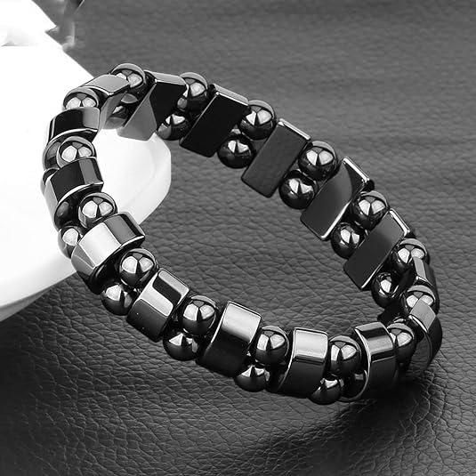 Magnetic Black Stone Sugar Control Bracelet for Men & Women